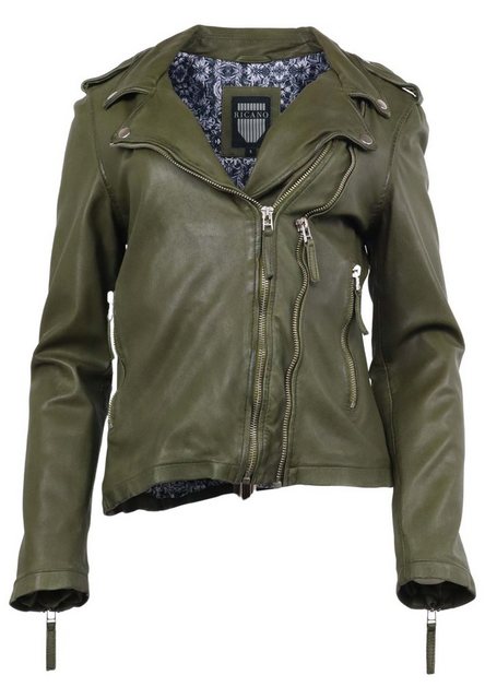 RICANO Lederjacke Foxy stylische Bikerjacke, hochwertiges Lamm Leder günstig online kaufen