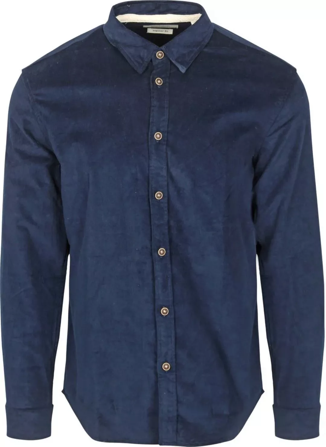 Anerkjendt Hemd Leif Corduroy Navy - Größe L günstig online kaufen