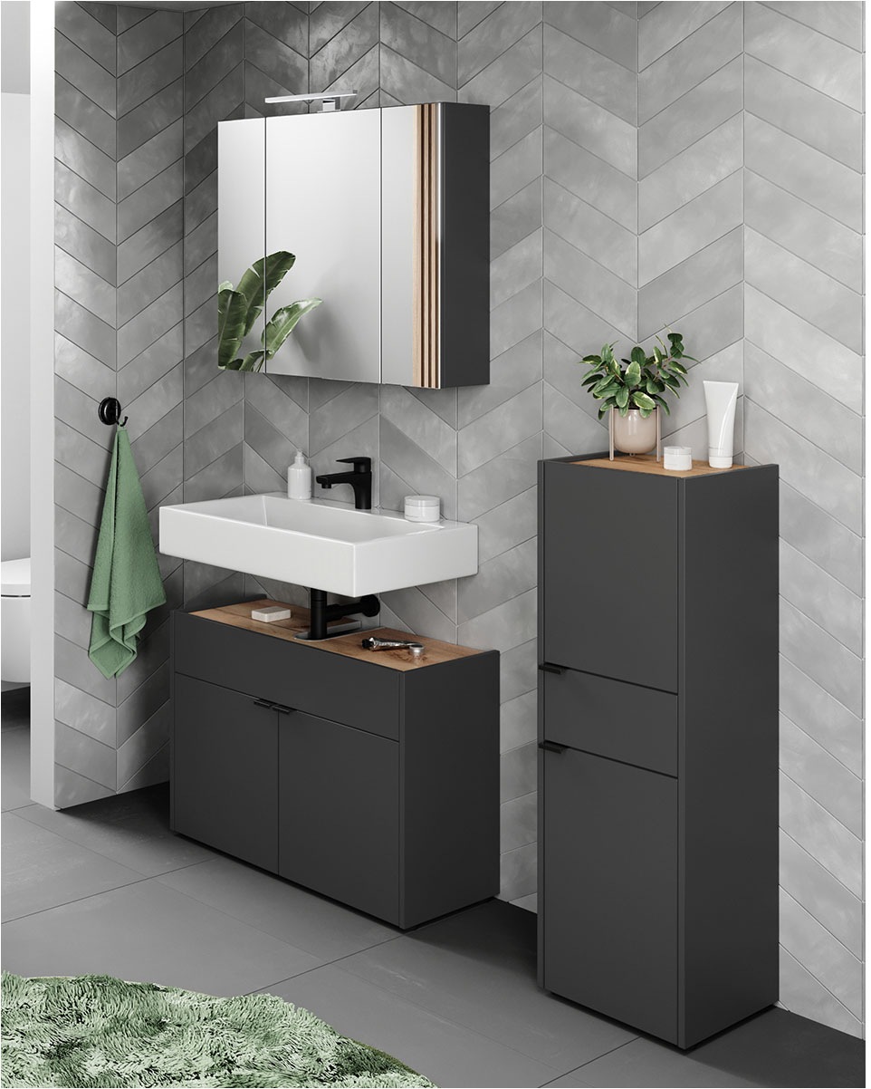GERMANIA Badmöbel-Set "Ameca", (3 St.), Badezimmer-Set aus Waschbeckenunter günstig online kaufen