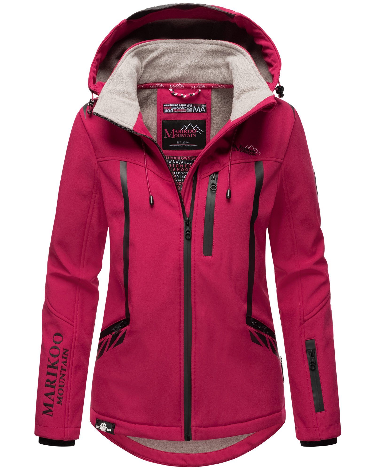 Marikoo Softshelljacke "Mount-Cho-Oyu", mit abnehmbarer Kapuze günstig online kaufen