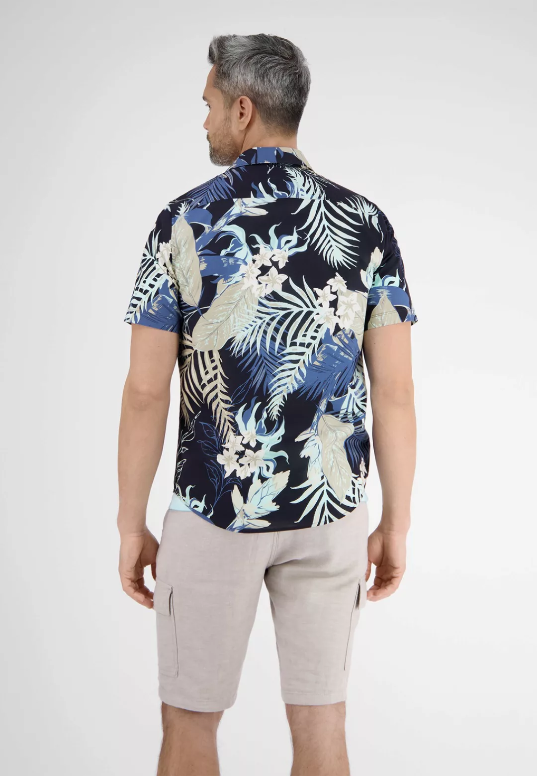 LERROS Kurzarmhemd "LERROS Halbarmhemd mit floralem Print" günstig online kaufen
