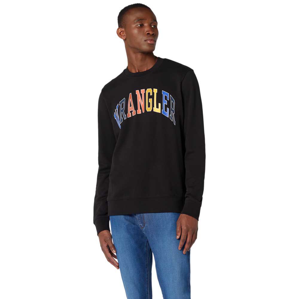 Wrangler Logo Pullover L Black günstig online kaufen