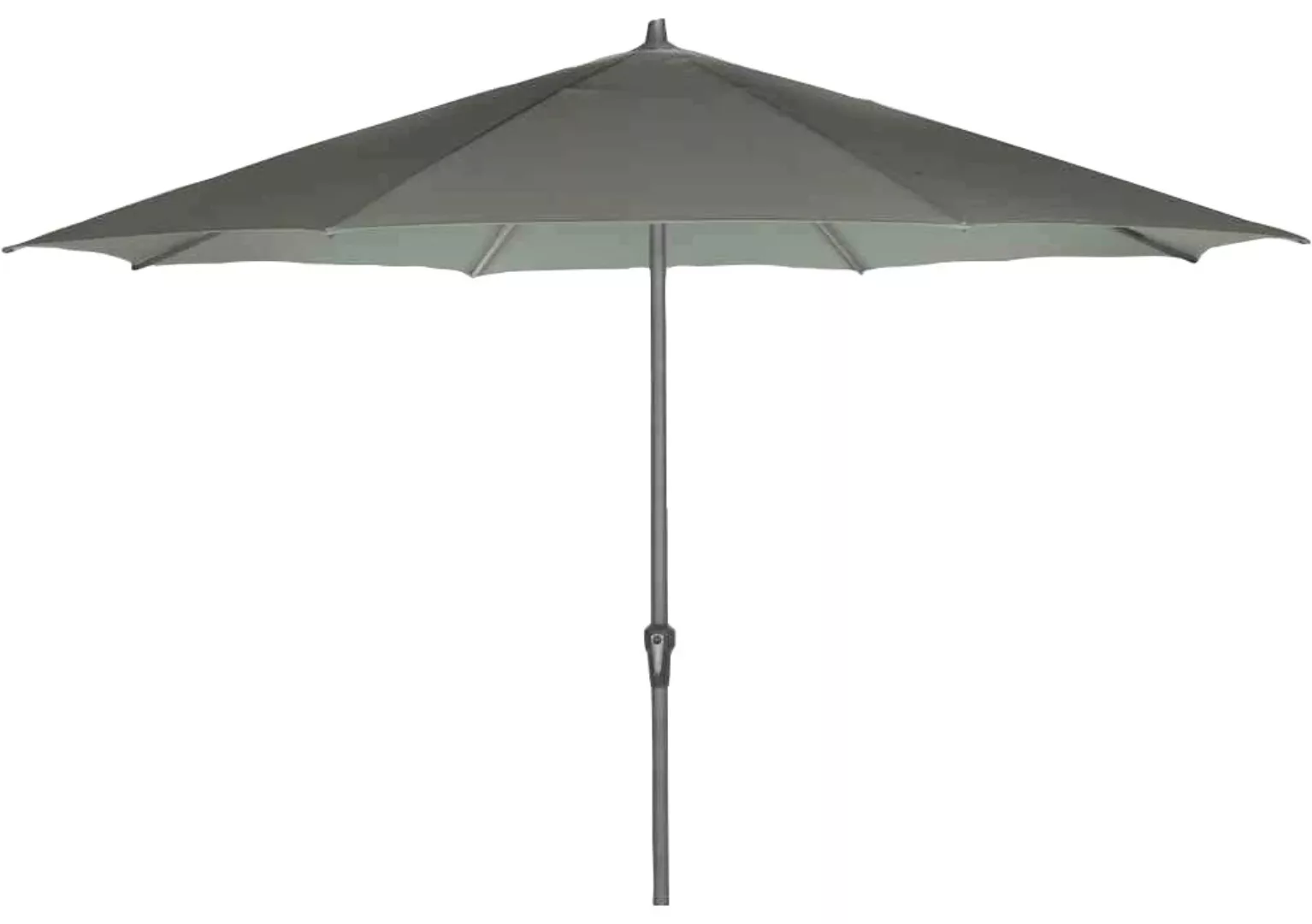 Siena Garden Marktschirm Avio Ø 350 cm Grau mit Kurbelmechanik günstig online kaufen