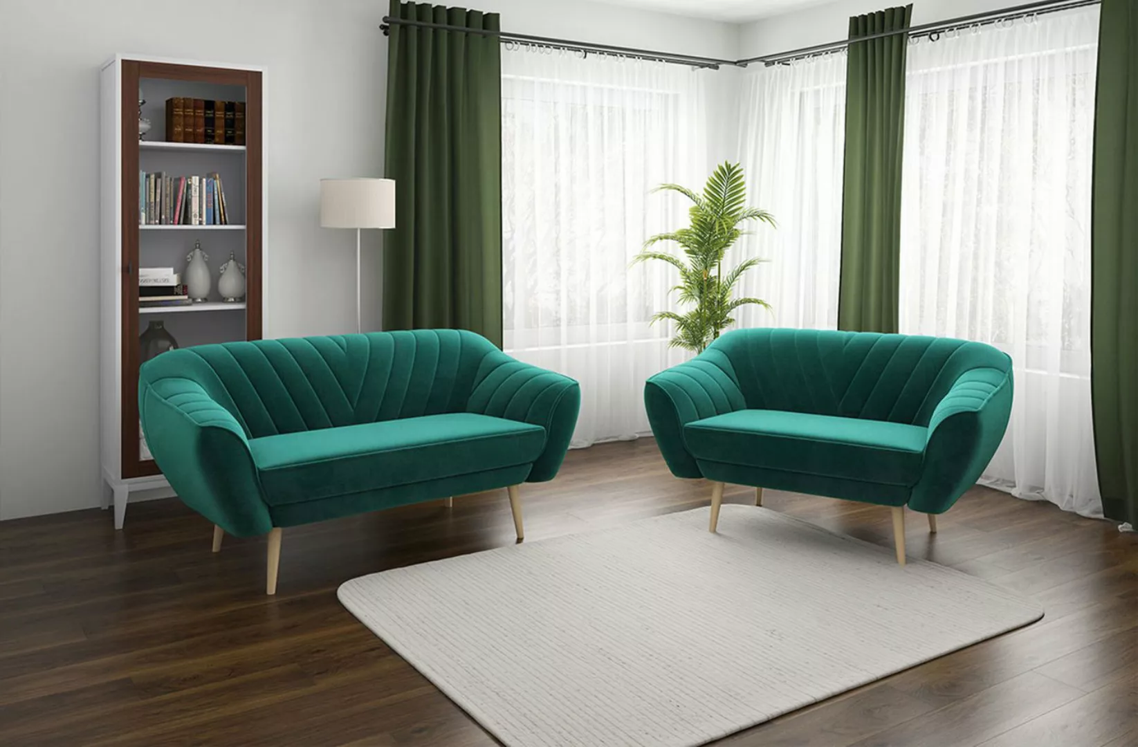 MKS MÖBEL Sofa VIKI 3 2, Moderne Sofa Set 3+2, Skandinavische Deko, Fünf Pe günstig online kaufen