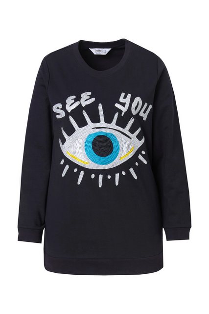 Angel of Style Sweatshirt Sweatshirt verziertes Augen-Motiv günstig online kaufen