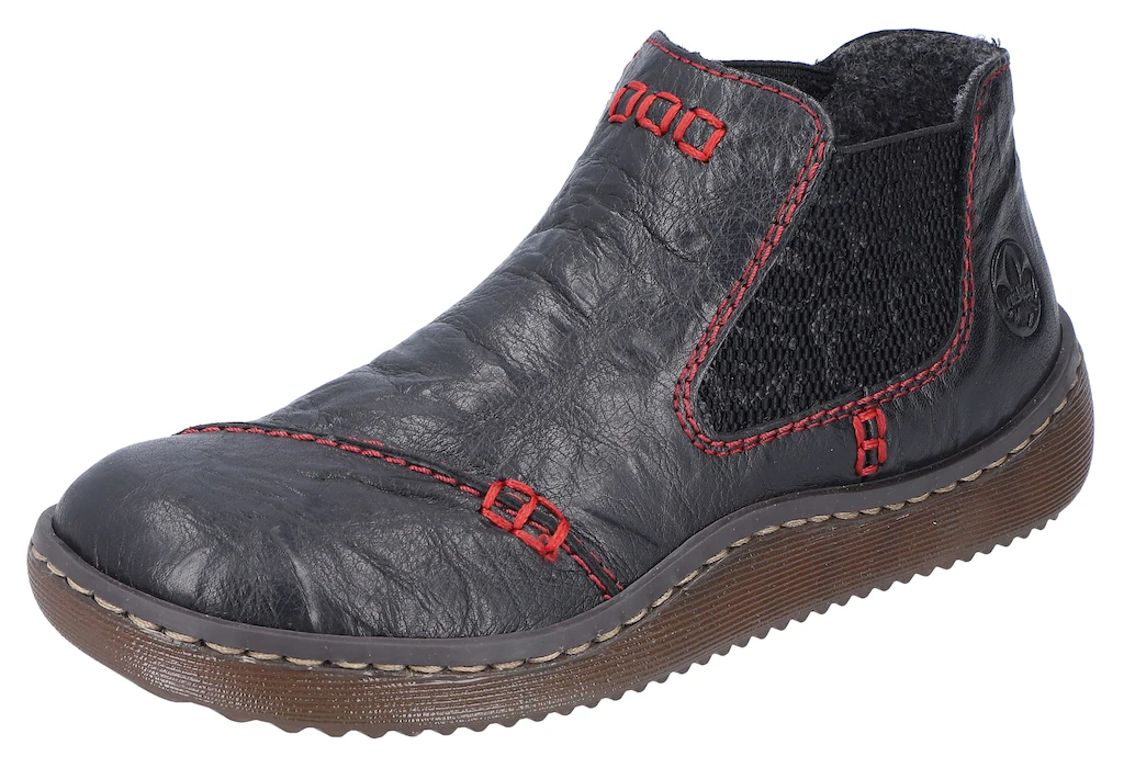 Rieker Chelseaboots, Stiefelette, Boots, Schlupfschuh mit gemustertem Stret günstig online kaufen
