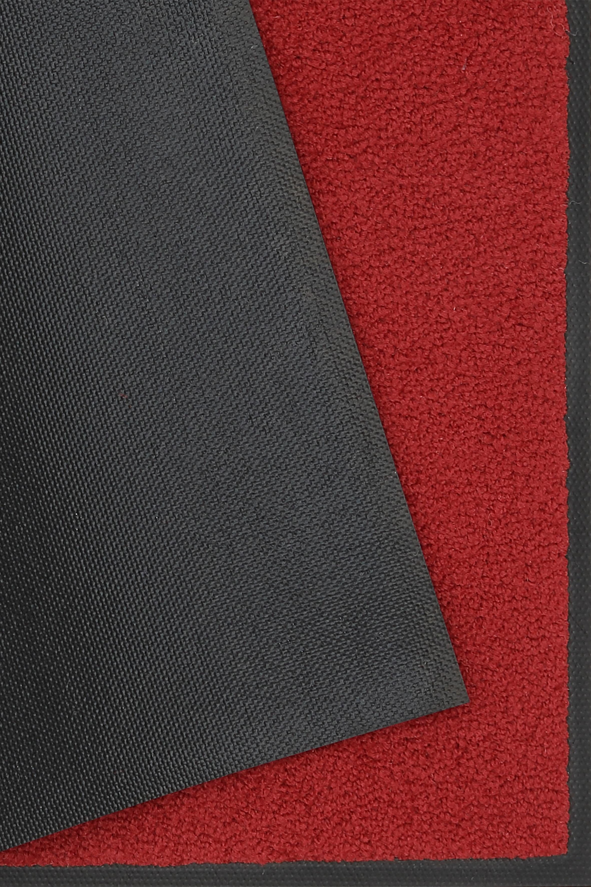 wash+dry Fußmatte Regal Red waschbar 50x75cm günstig online kaufen