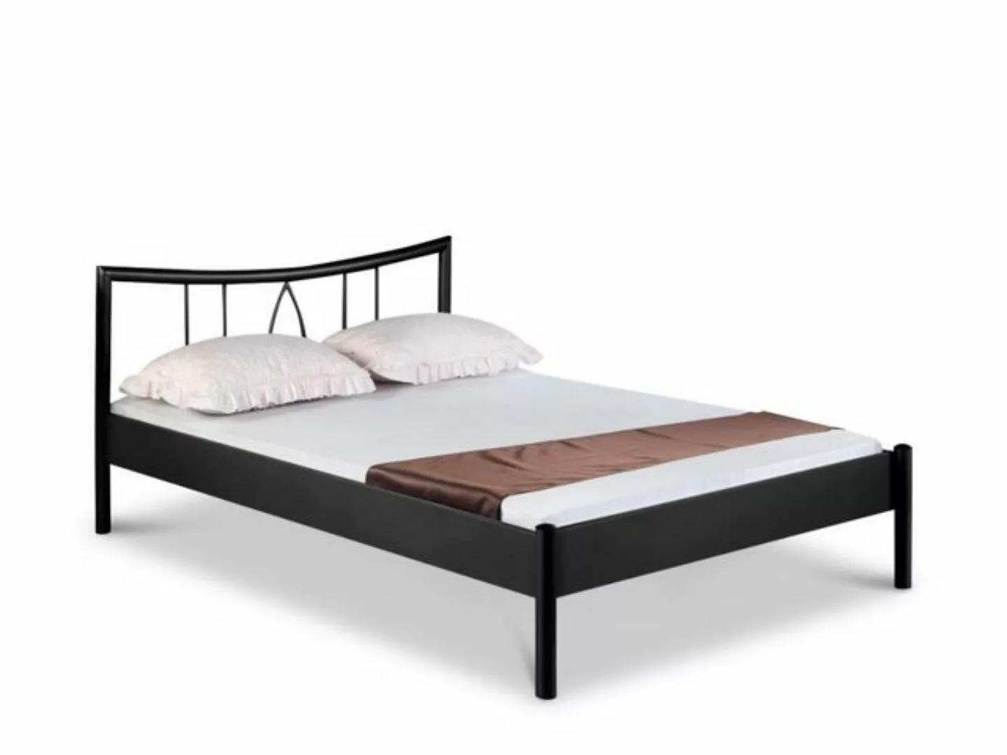 BedBox Metallbett Hanna mit klassischem Kopfteil, stabil, langlebig, pulver günstig online kaufen