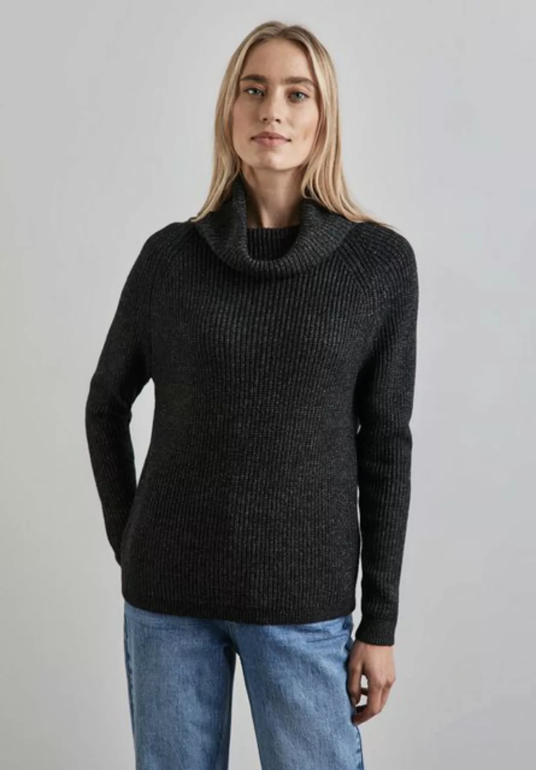 STREET ONE Rollkragenpullover, im soften Baumwoll-Mix günstig online kaufen