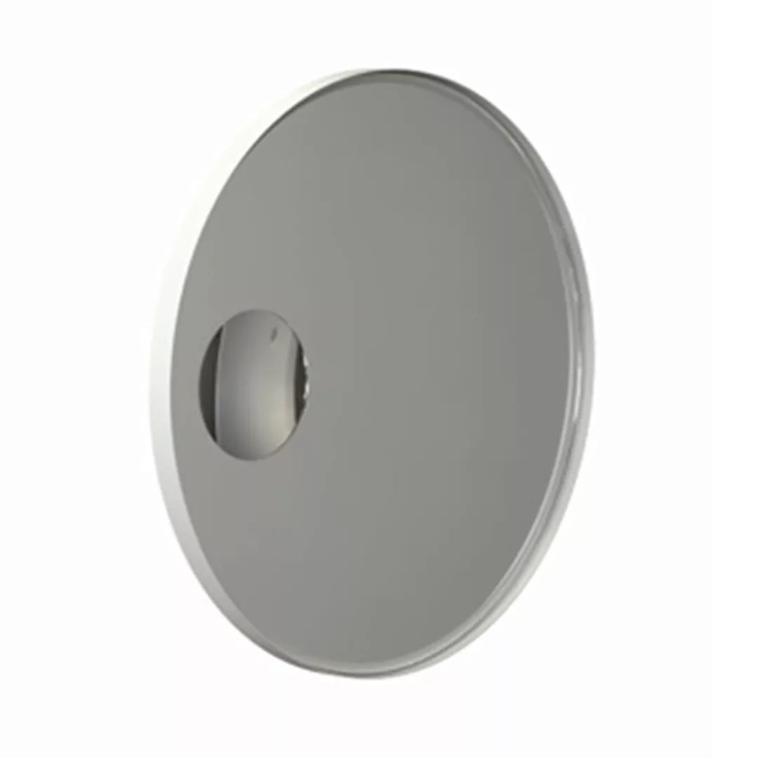 FROST - Unu 4140 Spiegel Ø60cm - weiß/mit schmalem Regalrahmen/T 3cm/Vergrö günstig online kaufen