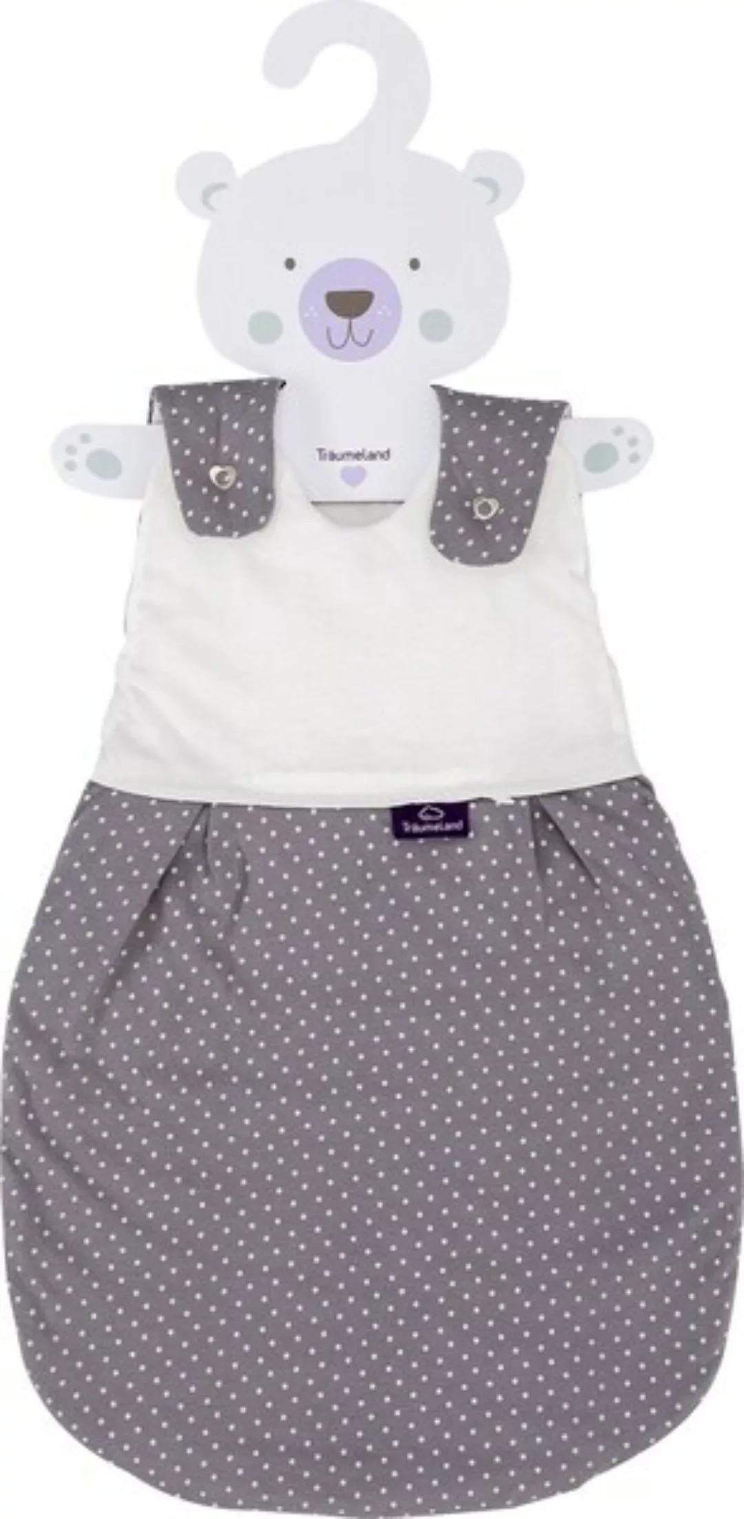 Träumeland Babyschlafsack »Außenschlafsack Pünktchen grau«, (1 tlg.) günstig online kaufen