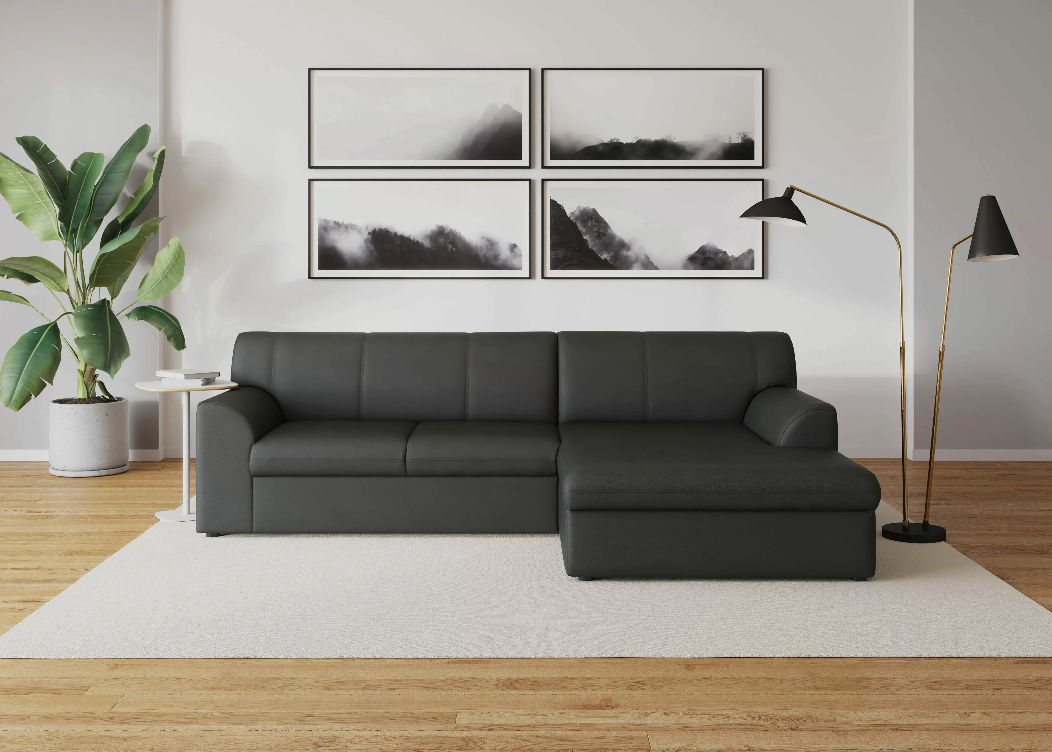DOMO collection Ecksofa "Topper, elegant und zeitlos, kompaktes Stellmaß 24 günstig online kaufen