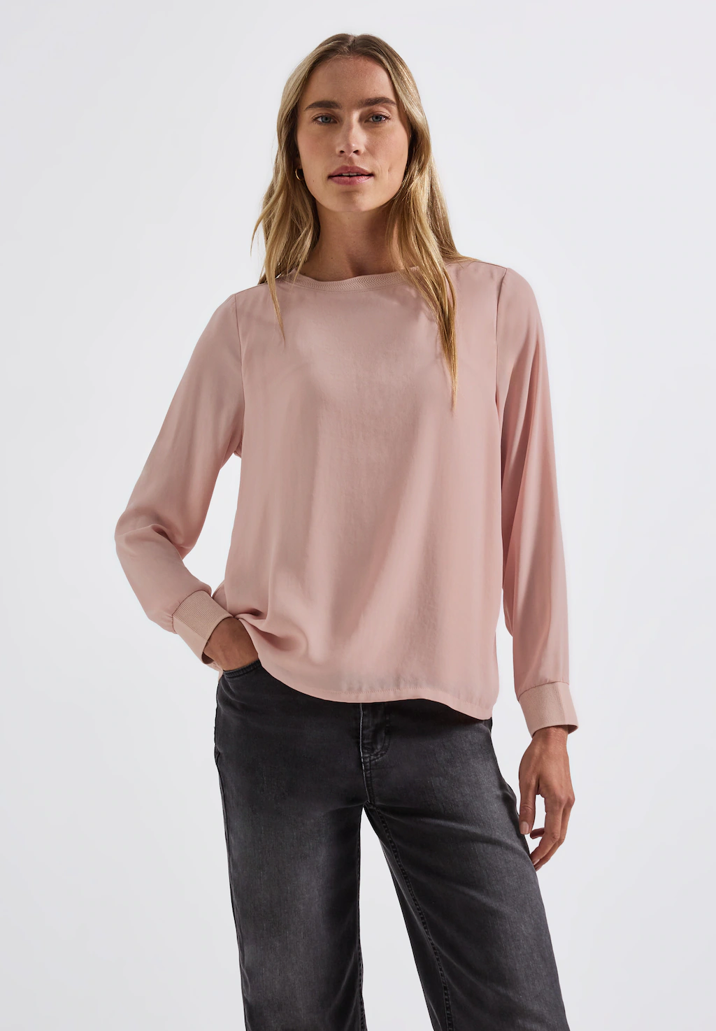 STREET ONE Langarmshirt, mit U-Boot-Ausschnitt günstig online kaufen