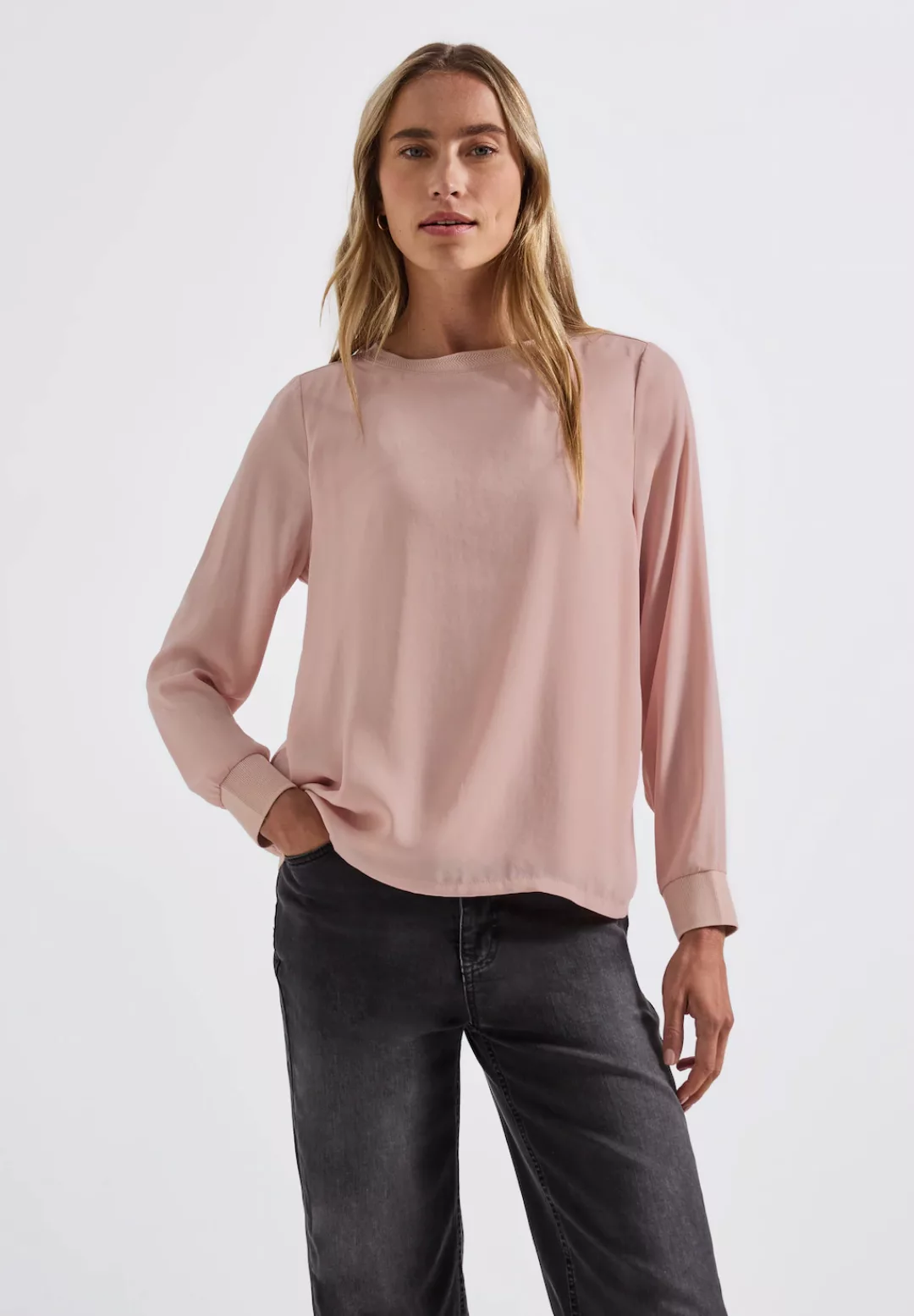 STREET ONE Langarmshirt, mit U-Boot-Ausschnitt günstig online kaufen