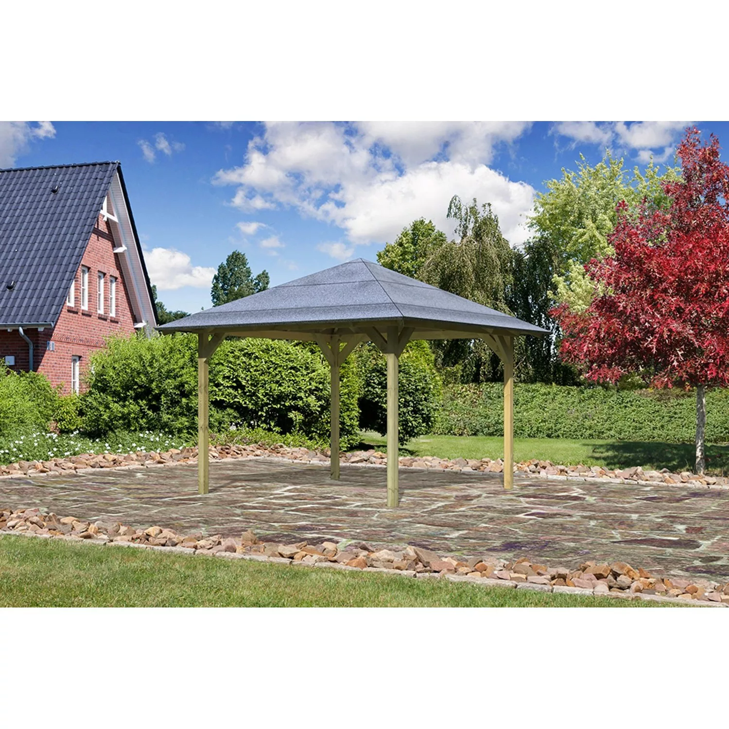 Karibu 4-Eck-Pavillon Bever 2 günstig online kaufen