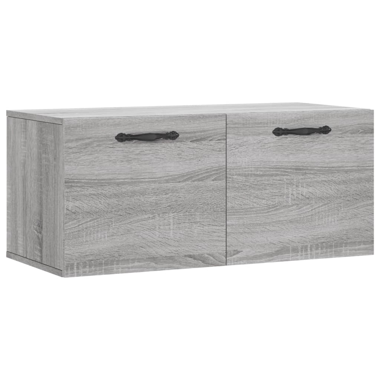 vidaXL Wandschrank Grau Sonoma 80x36,5x35 cm Holzwerkstoff Modell 2 günstig online kaufen