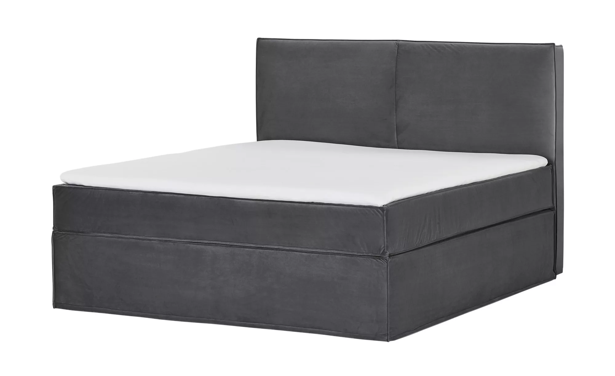 Boxi Boxspringbett 180 x 200 cm mit trendigem Keder Boxi Urban ¦ grau ¦ Maß günstig online kaufen