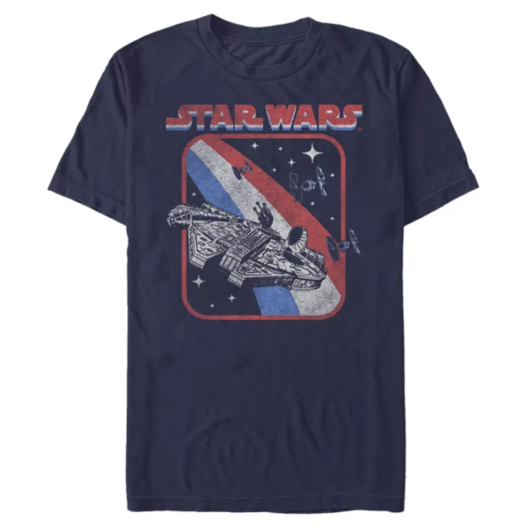 Star Wars - Millennium Falcon Retro Falcon - Männer T-Shirt günstig online kaufen