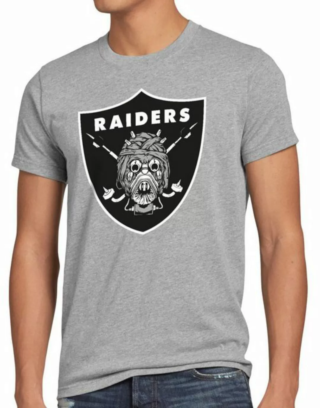 style3 Print-Shirt Herren T-Shirt Tusken Raiders american football team tat günstig online kaufen