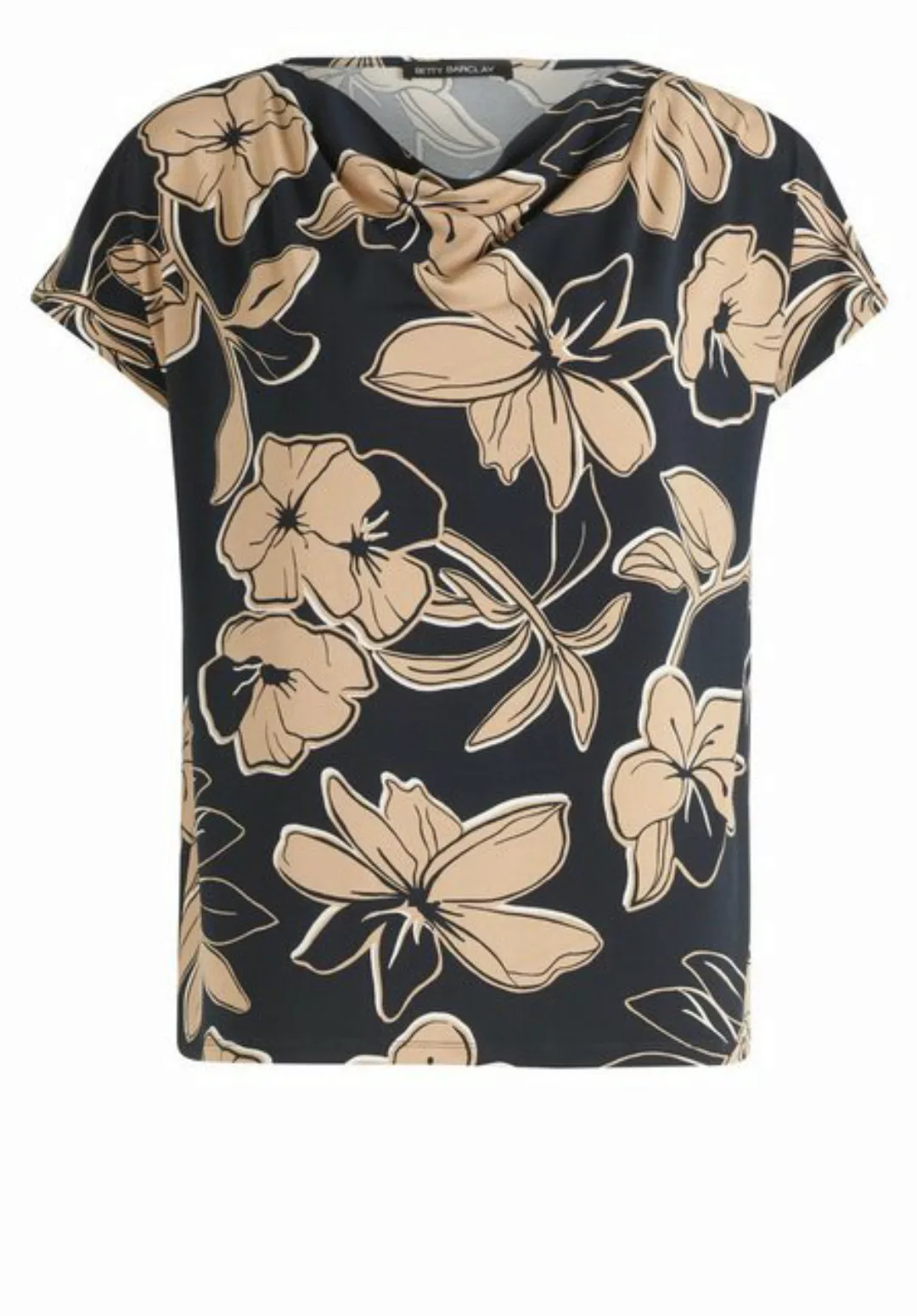 Betty Barclay T-Shirt Shirt Kurz 1/2 Arm, Dark Blue/Beige günstig online kaufen