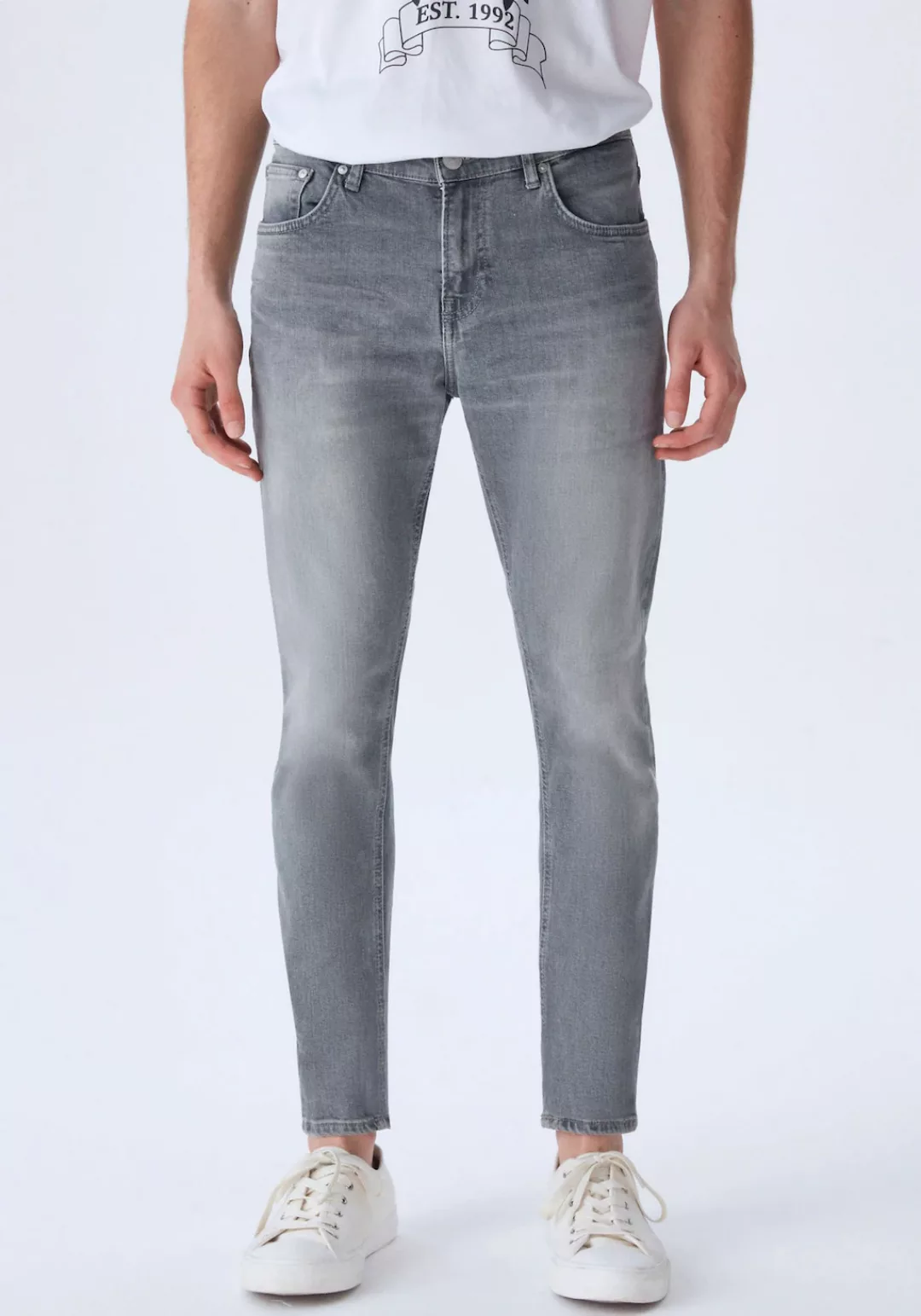 LTB Herren Jeans Smarty - Super Skinny Fit - Blau - Timo Wash günstig online kaufen