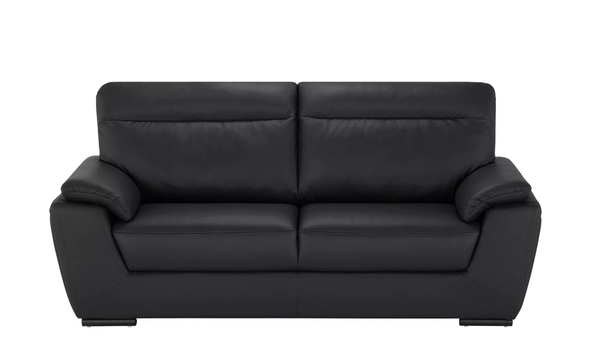 Sofa  aus Leder Brandy II ¦ schwarz ¦ Maße (cm): B: 224 H: 95 T: 100 Polste günstig online kaufen