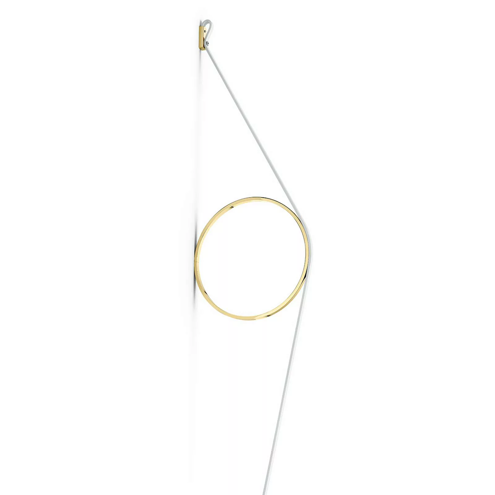 FLOS Wirering Weiß LED-Wandleuchte Ring gold günstig online kaufen