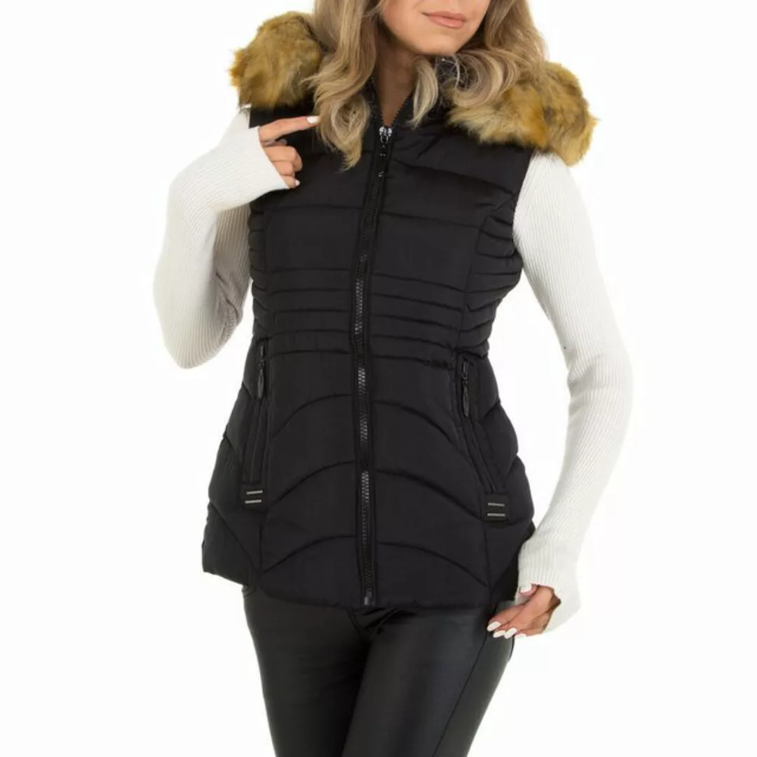 Ital-Design Steppweste Damen (87256450) Kapuze (abnehmbar) Gefüttert Winter günstig online kaufen