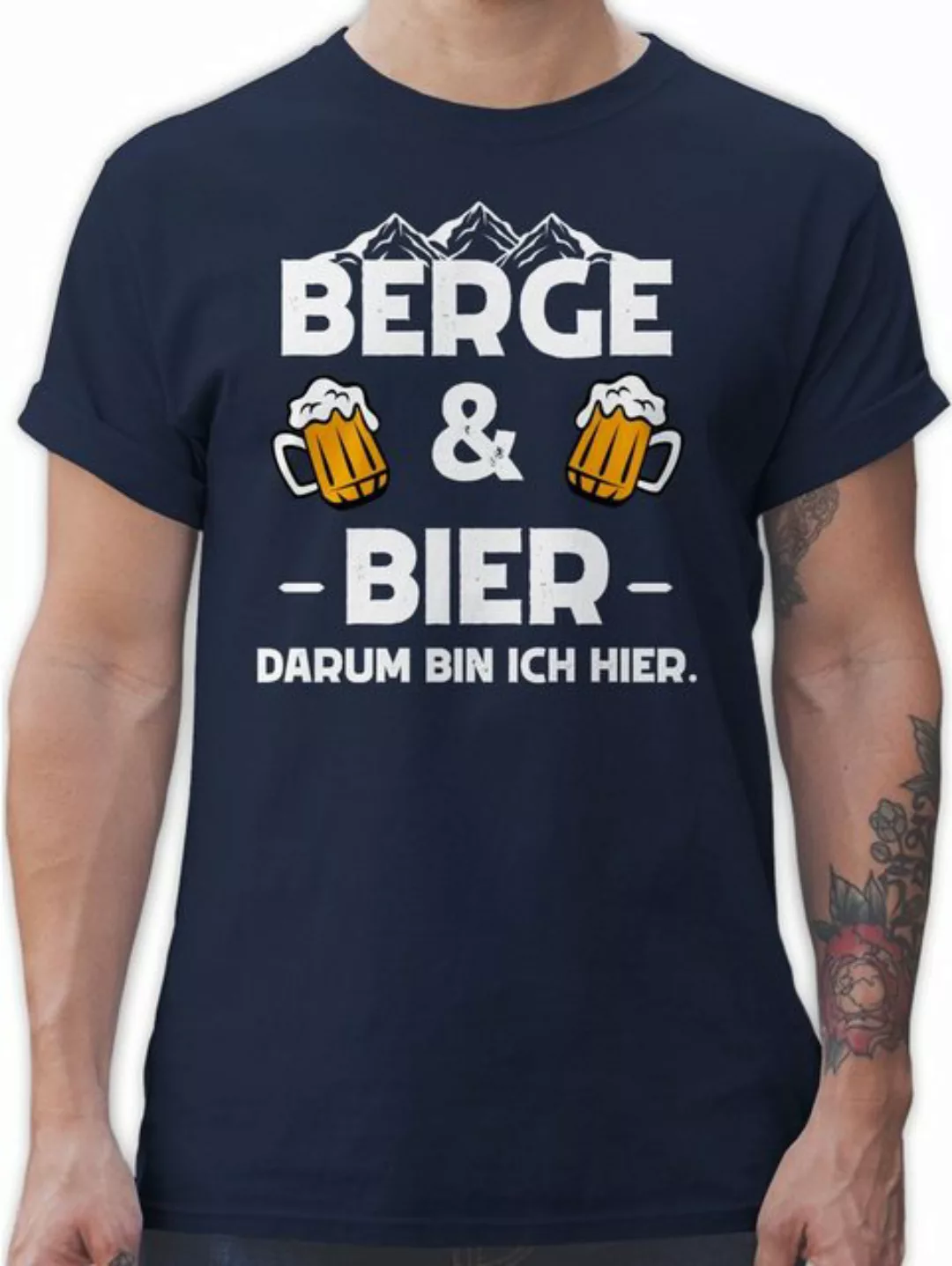 Shirtracer T-Shirt Berge und Bier Apres Ski Party günstig online kaufen