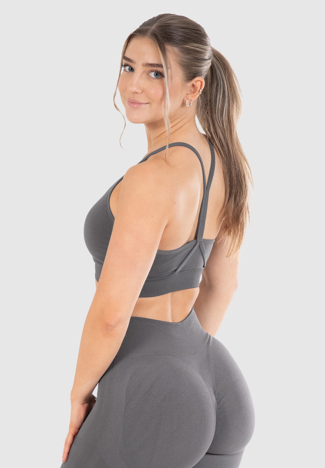 Smilodox Sport-BH Solid Scrunch, Ohne Bügel, günstig online kaufen