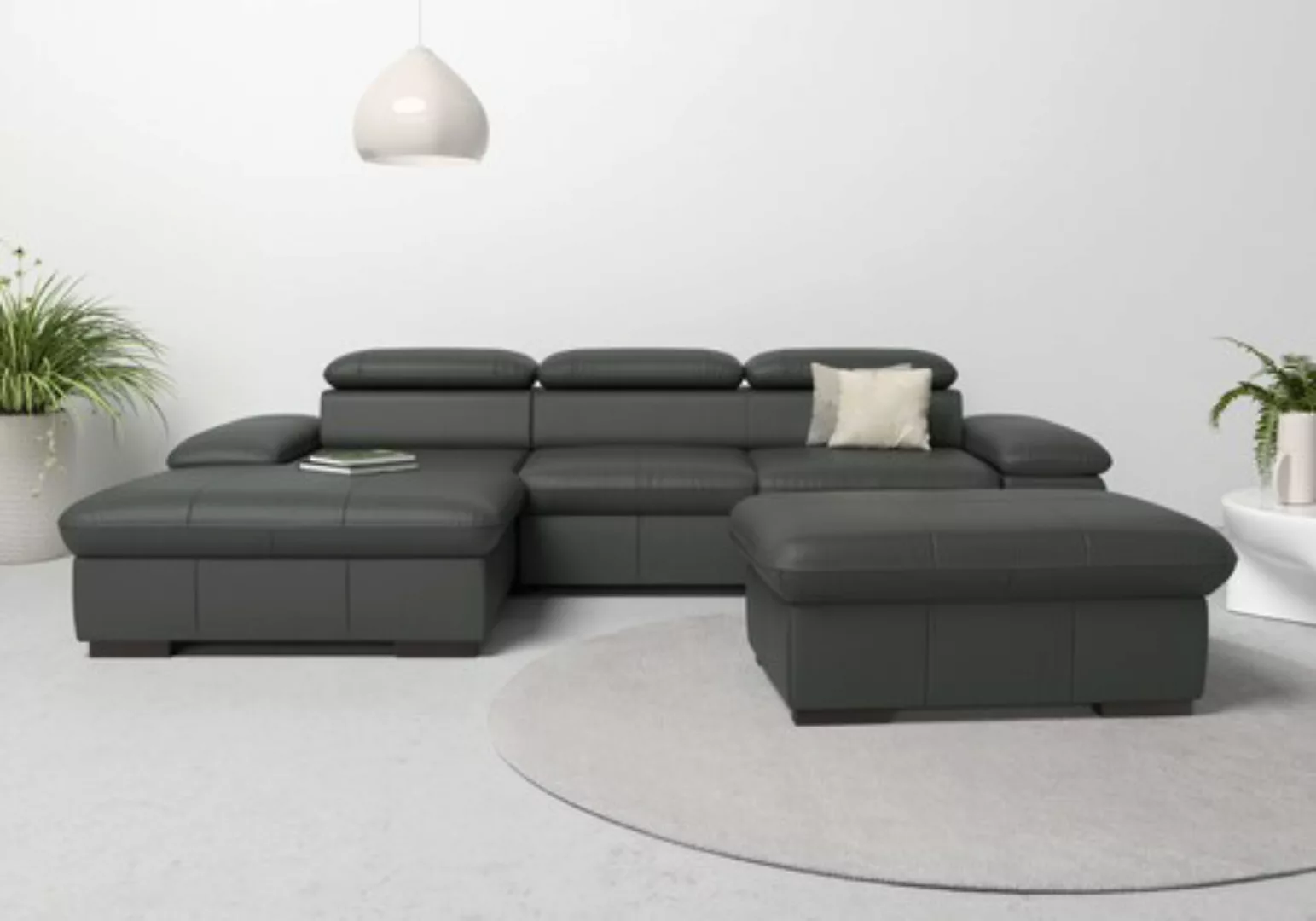 Home affaire Ecksofa »Alberto L-Form«, mit Kopfteilverstellung, wahlweise m günstig online kaufen