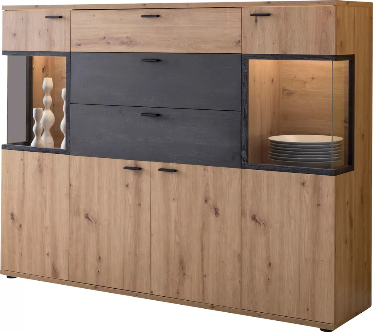 HELA Highboard "Atlanta", Höhe 125 cm günstig online kaufen