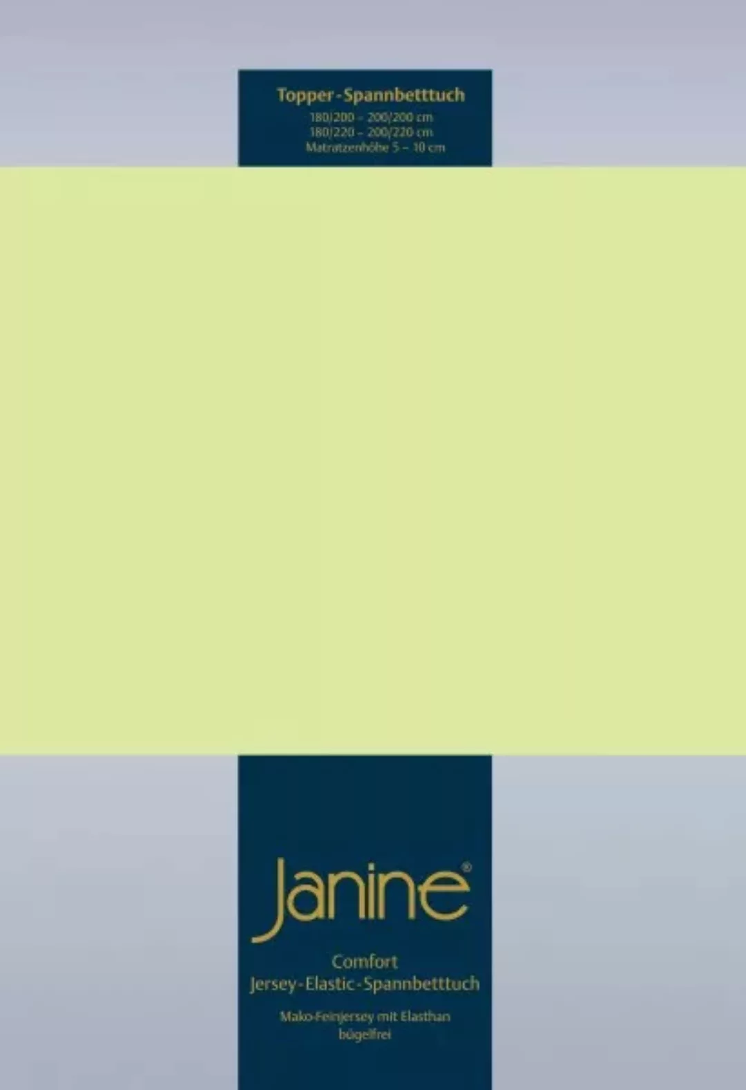 Janine Topper-Spannbetttuch 5001 (für Box-Spring Betten) lilie Größe:  150x günstig online kaufen