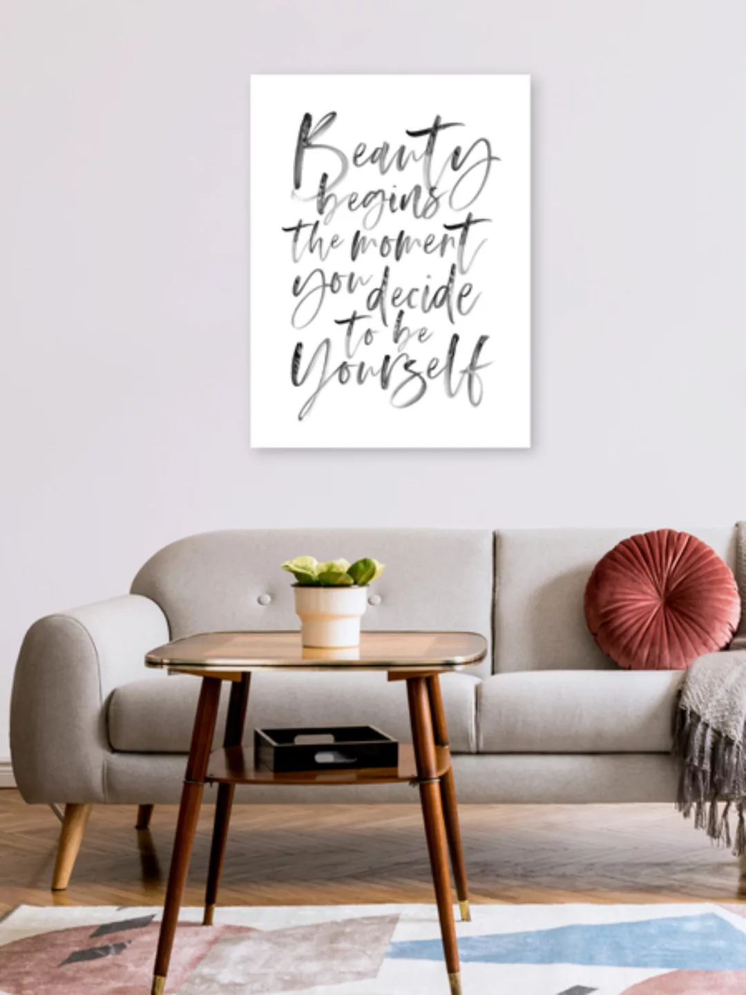 Poster / Leinwandbild - Be Yourself No5 günstig online kaufen