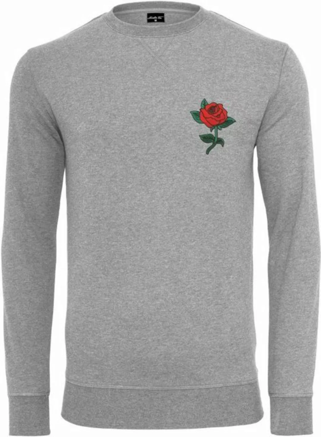 MisterTee Kapuzenpullover Herren Rose Crewneck (1-tlg) günstig online kaufen