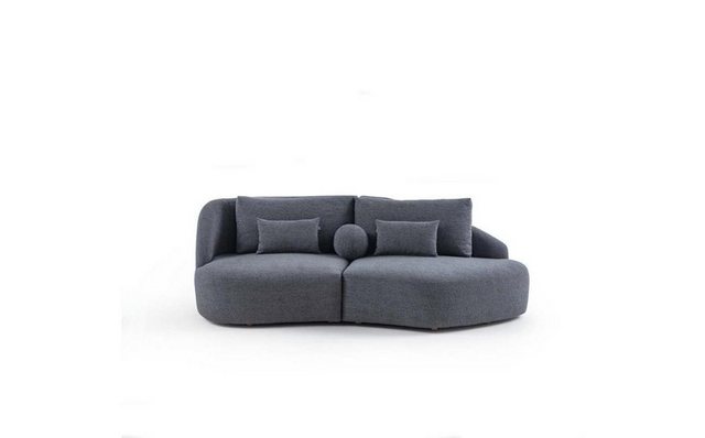 Xlmoebel 3-Sitzer Elegantes Graues Dreisitzer-Sofa für das Wohnzimmer – Mod günstig online kaufen