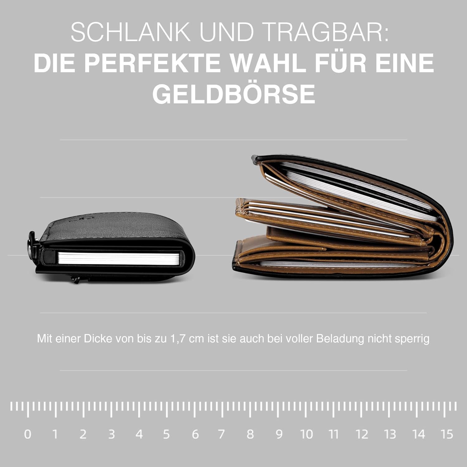 TEEHON Geldbörse Geldbeutel Herren Slim Wallet günstig online kaufen