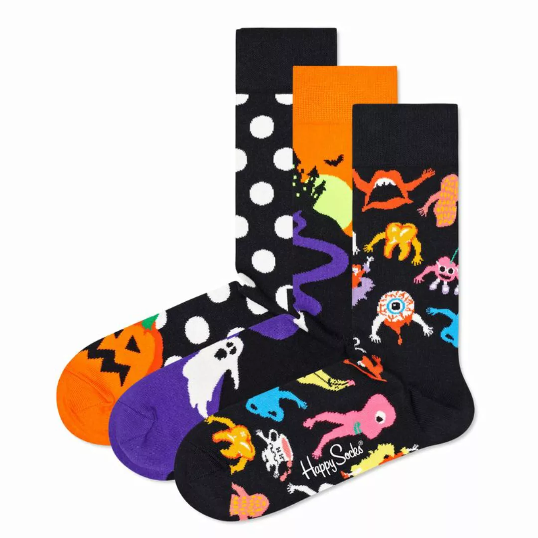 Happy Socks 3er Pack Socken - Halloween, Geschenkbox, gemischte Farben Hall günstig online kaufen