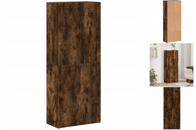 vidaXL Aktenschrank Aktenschrank Büroschrank Räuchereiche 60x32x153 cm Holz günstig online kaufen