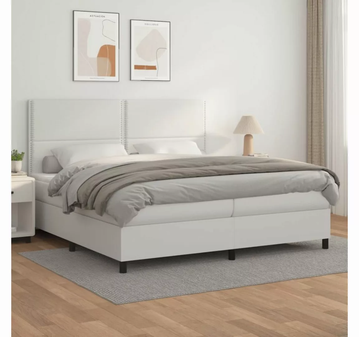 vidaXL Boxspringbett Bett Boxspringbett mit Matratze Kunstleder (200 x 200 günstig online kaufen