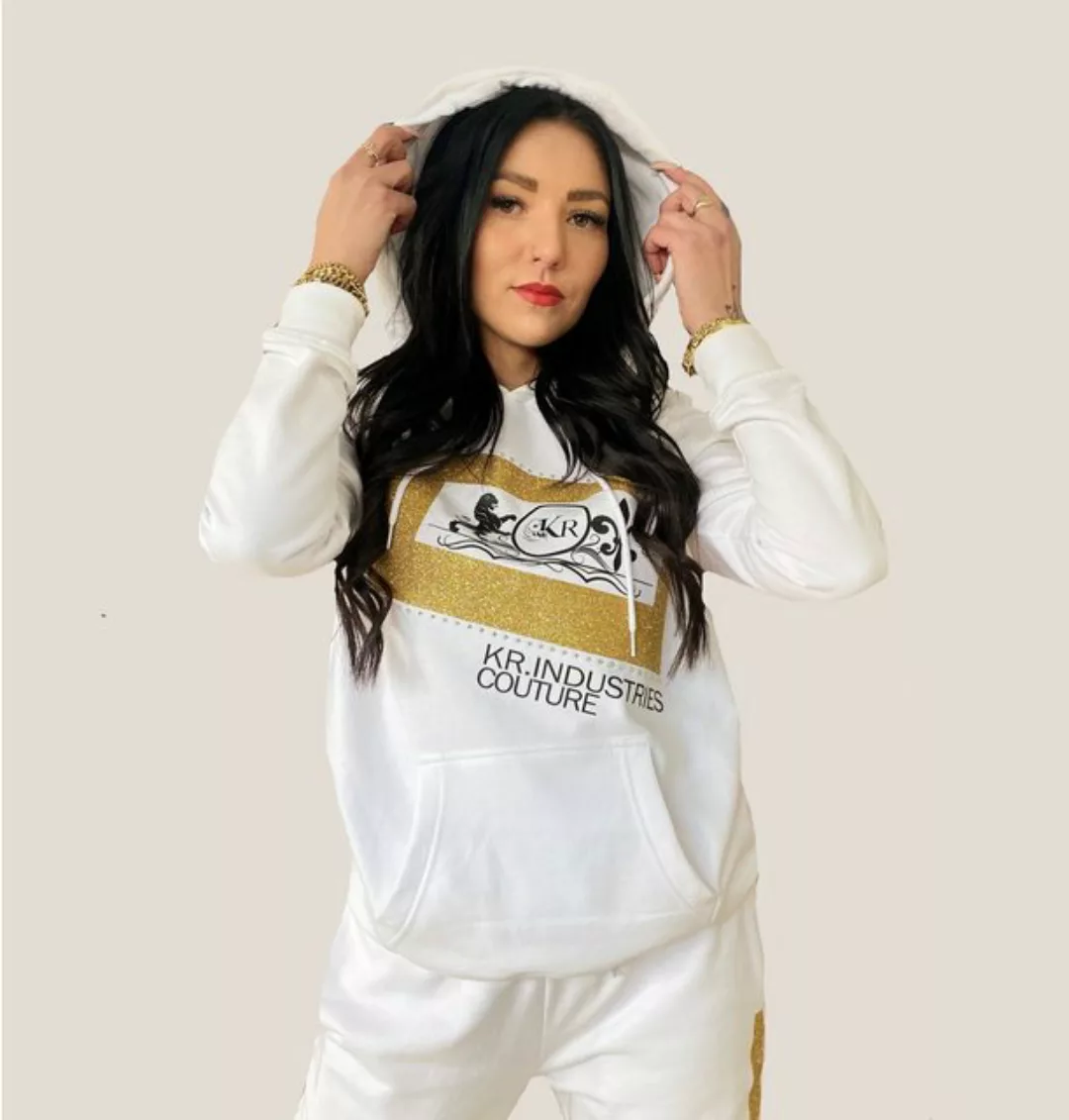 KR-Industries Hoodie Hoodie White Designer-Hoodie günstig online kaufen