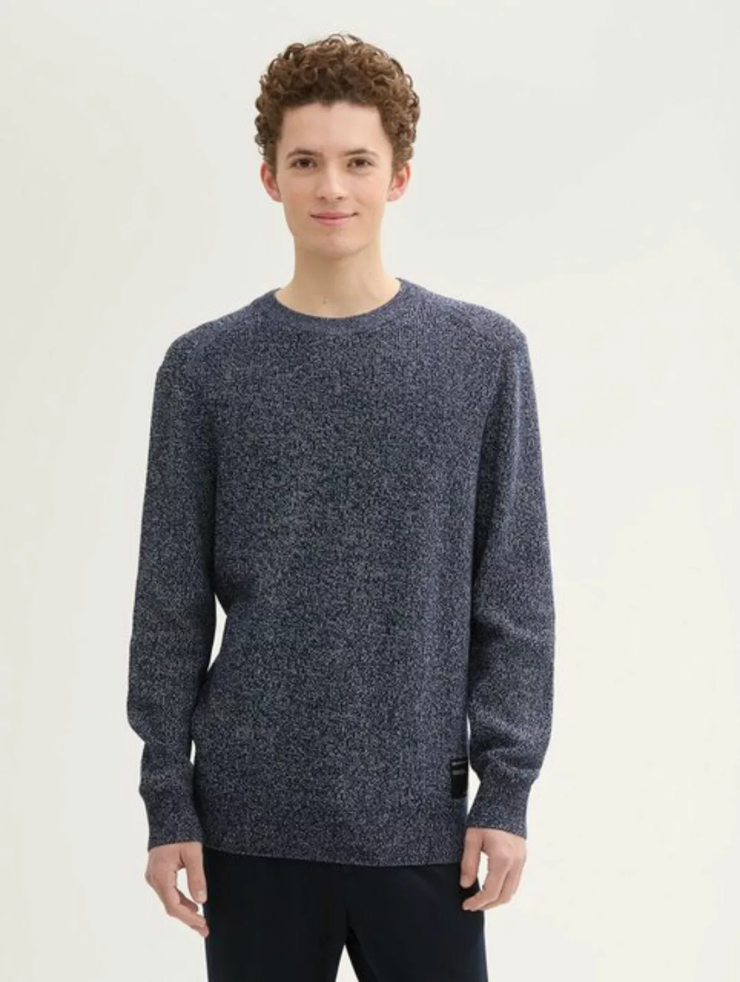 TOM TAILOR Denim Strickpullover Strickpullover in Melange Optik günstig online kaufen