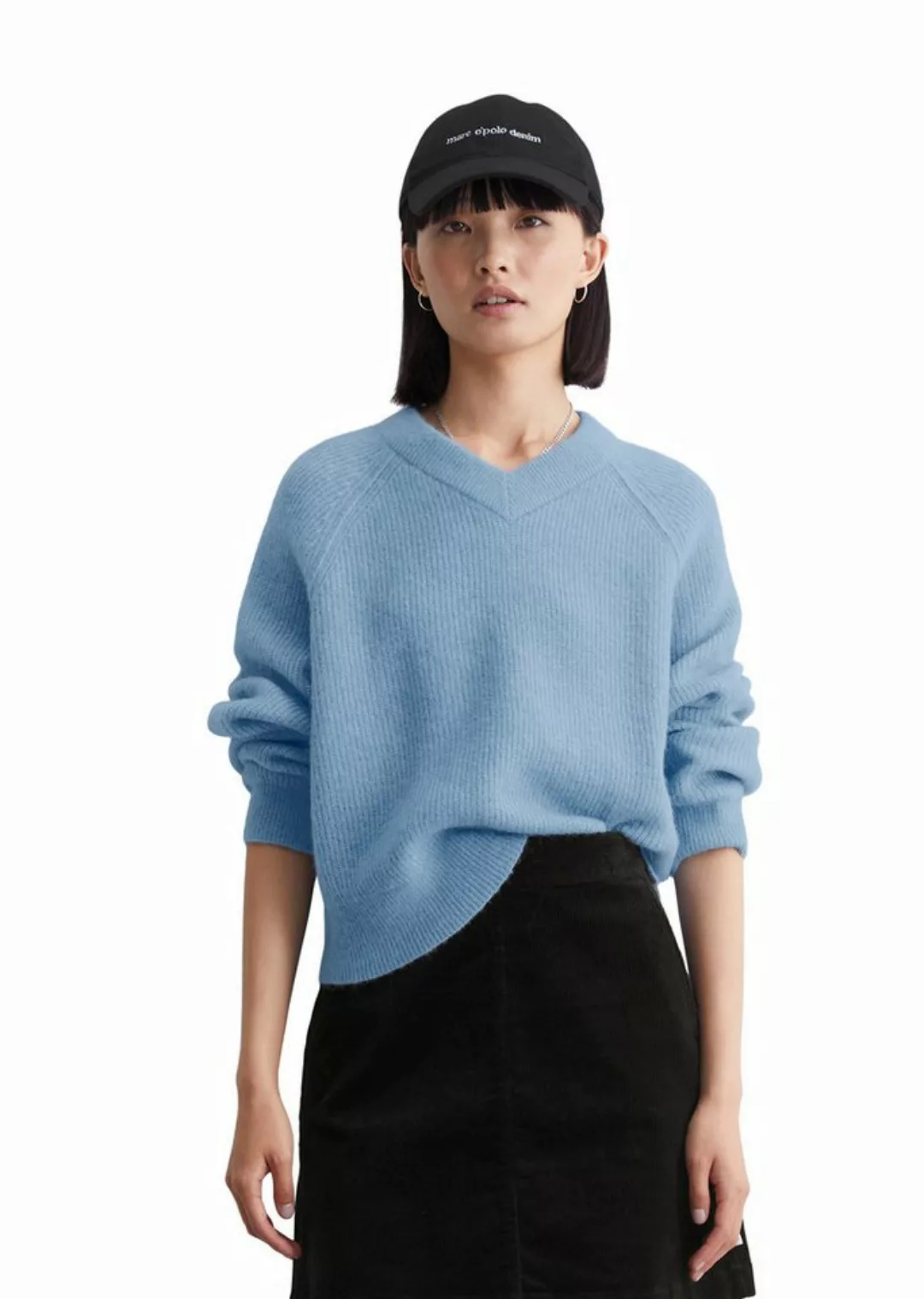 Marc O'Polo DENIM Strickpullover aus flauschigem Alpakawolle-Mix günstig online kaufen