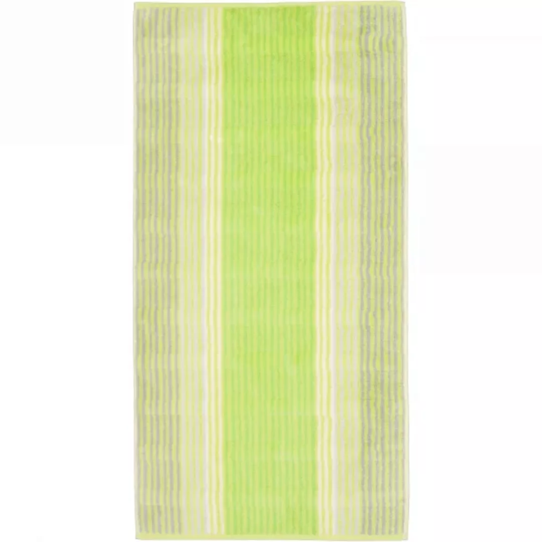 Cawö - Noblesse Cashmere Streifen 1056 - Farbe: kiwi - 45 - Handtuch 50x100 günstig online kaufen