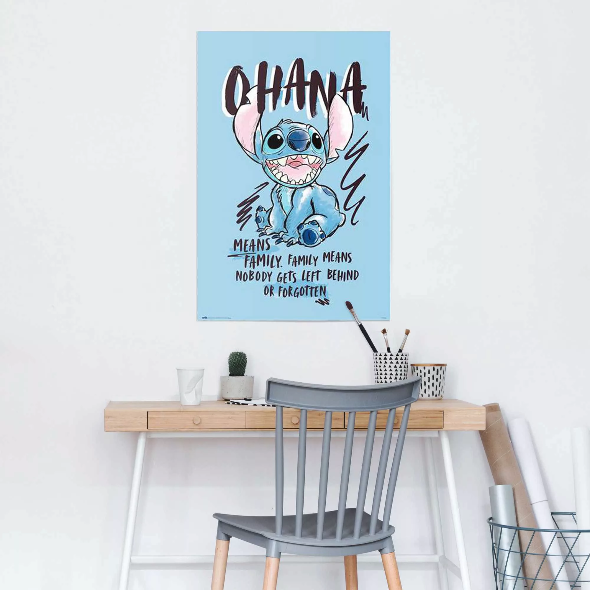 Reinders Poster "Disney Stitch Ohana" günstig online kaufen