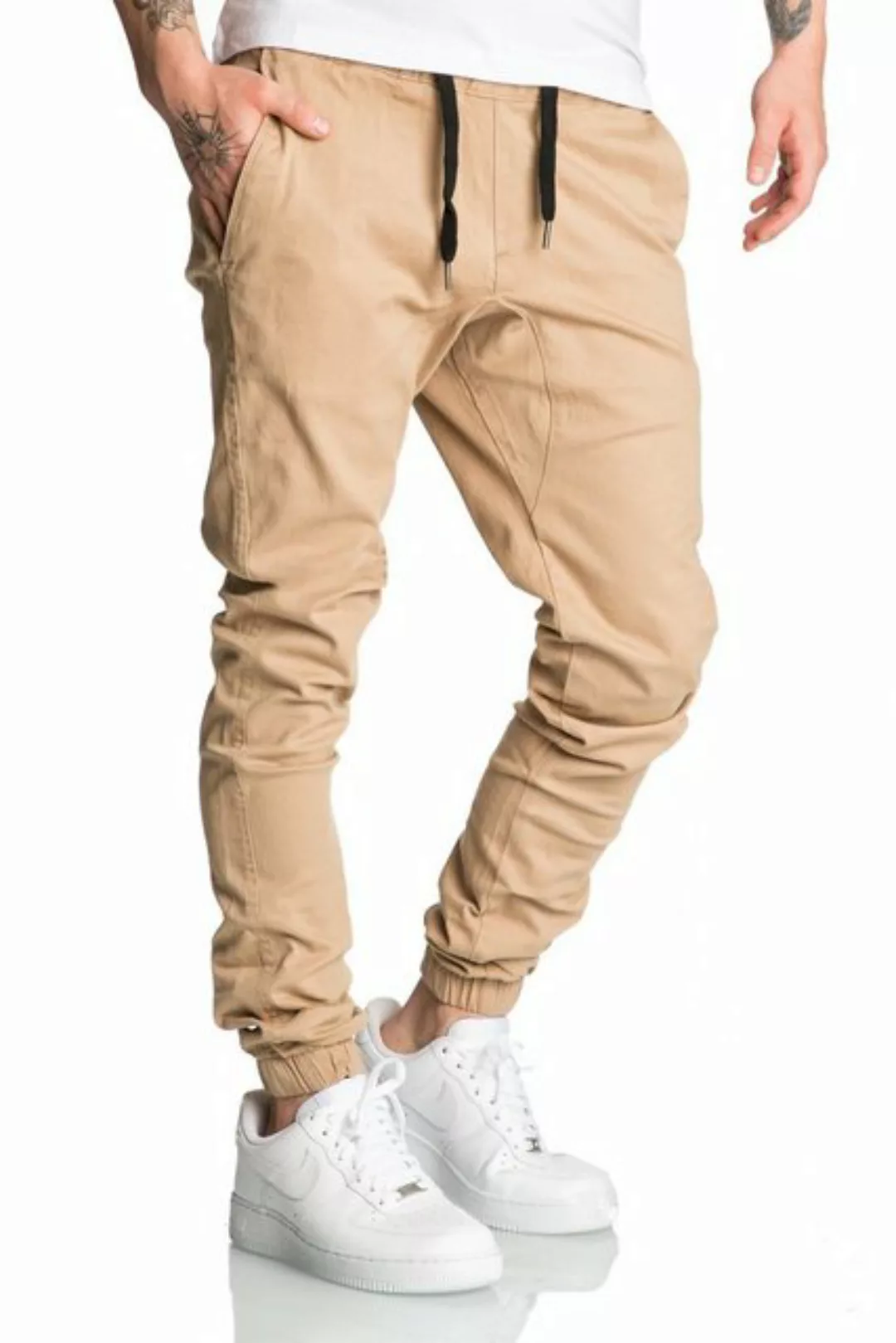 REPUBLIX Chinohose RICK Herren Basic Jogger Hose Chino mit Kontrast günstig online kaufen