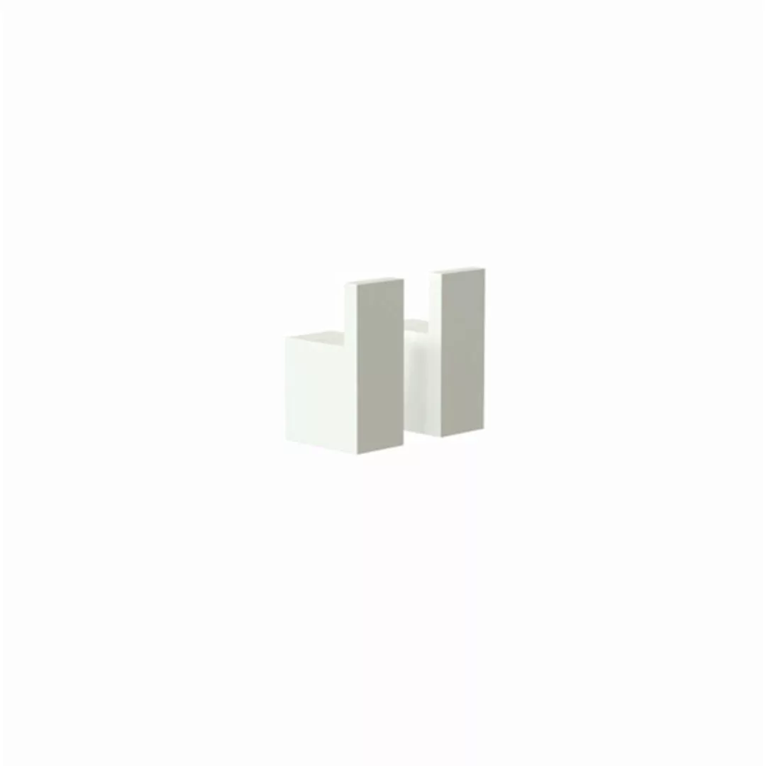 FROST - Quadra Wandhaken 8 2er Set - weiß/BxHxT 1,4x3,6x2,2cm günstig online kaufen