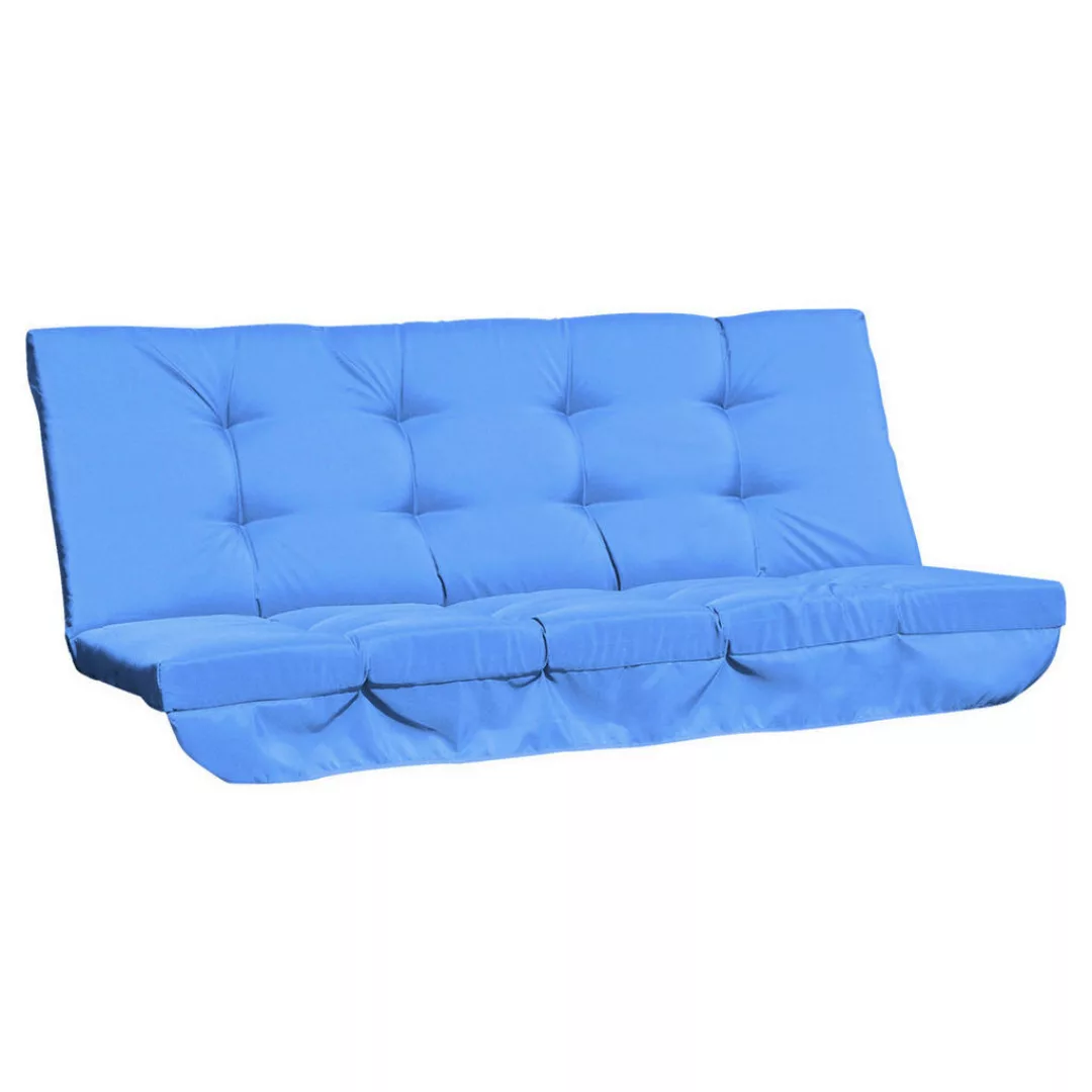 Sitzkissen blau Polyester B/H/L: ca. 100x8x170 cm günstig online kaufen