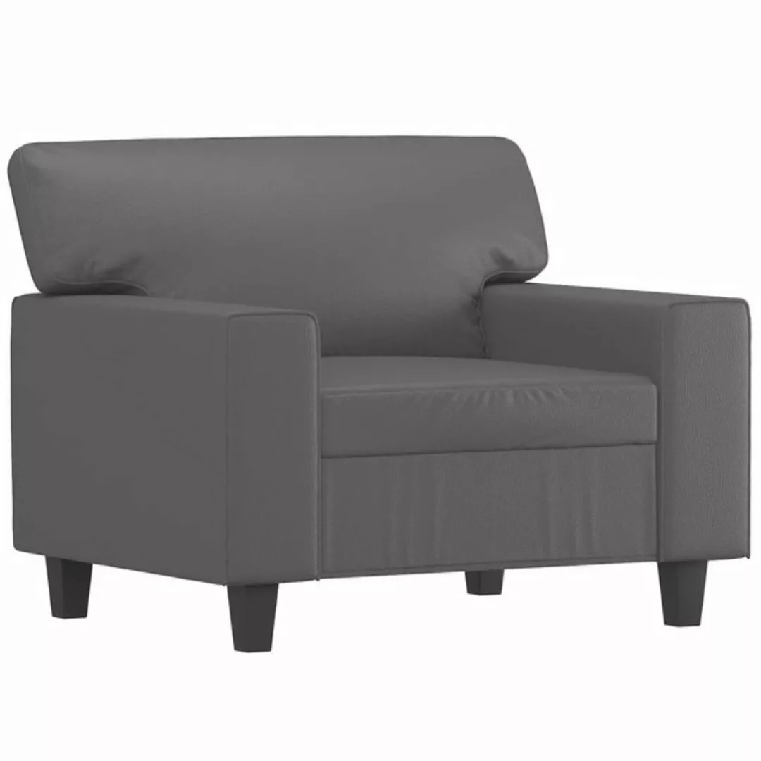 vidaXL Sofa Sessel Grau 60 cm Kunstleder günstig online kaufen