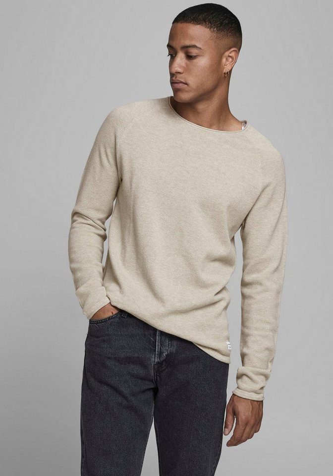 Jack & Jones Herren Sweater Pullover mit Rundhals Ausschnitt JJEHILL günstig online kaufen